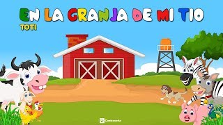 En la Granja de Mi Tio Cancion Infantil Letra para Aprender Música para bailar diversion ia ooo [upl. by Uyerta]