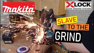 Makita XGT XLock Angle Grinder Slide or Paddle Switch 💥Tool Review amp Demo💥 [upl. by Akima]