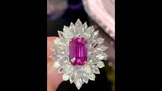 319ct Purplish Pink Sapphire Ring amp 18K Pendant TwoinOne Jewelry gemstone sapphire purple [upl. by Heywood]