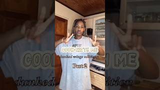 Cook with me  kfc dunked wings edition Pt2 kfcdunkedwingsrecipe cookwithme2023 cookingshorts [upl. by Serafina]