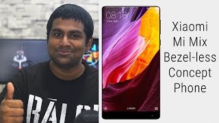 Xiaomi Mi Mix  Bezelless Concept Phone 5 Things to Know [upl. by Merriott]