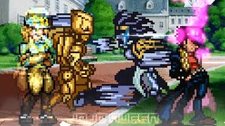 Diego Brando AU vs Jotaro OVA Jotaro 3 Kakyoin Polnareff Avdol  Epic Battle MUGEN [upl. by Nnylyak]