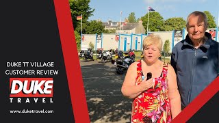 Duke TT Village Review  Theresa and Tim from the Isle of Wight  TT 2024 [upl. by Inkster]