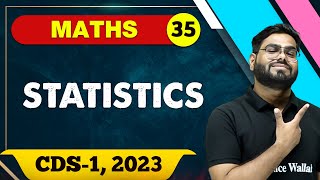 Maths 35  Statistics  CDS 1 2023 [upl. by Anyahs]