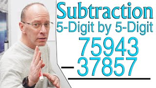 5 Digit Subtraction with Borrowing and Regrouping  3 Problems [upl. by Krista]