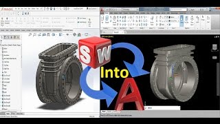 How to Convert SolidWorks 3D model Into AutoCAD  Autocad Tips amp Tricks [upl. by Nnylanna]