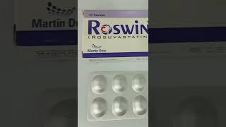 Roswin Tablet 5mg Uses Roswin 10mg Tablet Uses Roswin 20mg Tablet Uses Rosuvastatin [upl. by Aliekat]