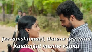 Jeevamshamamayi Karoke song lyrics [upl. by Sybley]