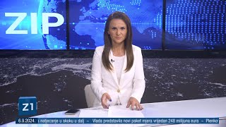 ZIP 06092024 Središnje vijesti Z1 Televizije [upl. by Lledor]