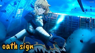 『Lyrics AMV』 FateZero OP Full 「 oath sign  LiSA 」 [upl. by Ramoh340]