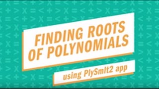 Finding Roots of Polynomials With the TI84 Plus CE Graphing Calculator Using the PLySmlt2 App [upl. by Saleem]