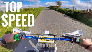 140cc Pit Bike Top Speed Test [upl. by Drona597]