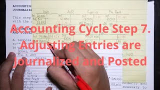 Basic Accounting  Accounting Cycle Step 7 Adjusting Entries are Journalized and Posted [upl. by Trelu]