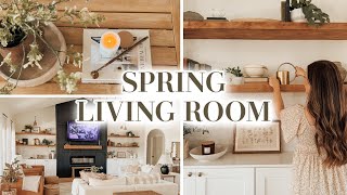 SPRING LIVING ROOM DECORATE WITH ME  SPRING DECORATING IDEAS 2024 [upl. by Neu595]