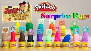 Play Doh Surprise Eggs Jake and the Neverland Pirates Sofia the First Doc McStuffins [upl. by Ashford]