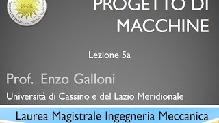 Lezione 5a Progetto di macchine [upl. by Isbella]