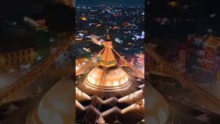 Bouddha Nath Stupa  ommanipadmehum bouddha buddhawasborninnepal droneshots [upl. by Atinal]