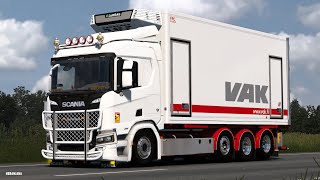 ETS2 Mods 152 NG Scania Rigid ChassisTandem Addon by Kast [upl. by Yrffoeg511]