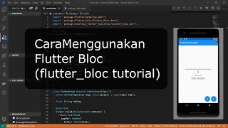 Cara Menggunakan Flutter Bloc flutterbloc tutorial [upl. by Katuscha]