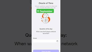 When was the Kusama network launched timefarm oracleoftime [upl. by Parik]