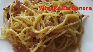 SPAGHETTI CARBONARE  sekretny minimalizm Jak zrobić włoskie spagetti carbonare Pomysł na obiad [upl. by Herold]