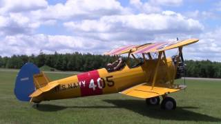 Eagles Mere Air Museum  1944 Stearman PT13 [upl. by Silva]