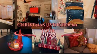 NEW Christmas Living Room Tour 2023  Best Christmas Lights ❤️ Ollny Lights [upl. by Maryly]