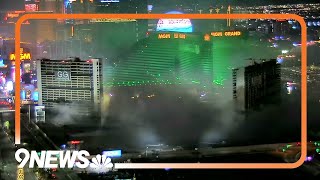 Tropicana implosion brings down iconic Las Vegas hotel [upl. by Sharlene636]