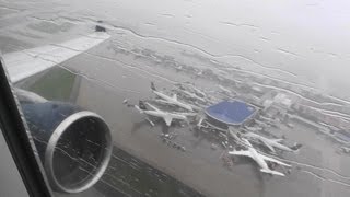 Incredible HD A330300 Takeoff From Charlotte In A Heavy Rainstorm [upl. by Liponis]