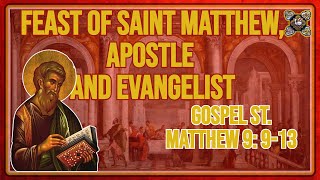 Comments on the Gospel of The Feast of Saint Matthew Apostle and evangelist Mt 9 913 [upl. by Orecul607]