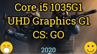 Core i5 1035G1  UHD Graphics G1  CS GO [upl. by Metcalf]