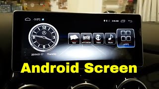 1025quot Android Screen Navigation and backup camera Mercedes B Class W246 [upl. by Schild]