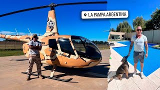 Es MILLONARIO vive en LA PAMPA amp creó la BASE de ENTREAMIENTO MILITAR más GRANDE de ARGENTINA 🚁 [upl. by Sharline]