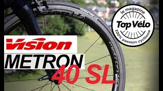 Essai roues vélo Vision Metron 40 SL à pneus [upl. by Mackie]