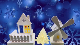 448 CHRISTMAS HOUSE AND WINDMILL LETSRESIN [upl. by Ynobe]