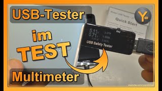 Review USBTester Multimeter zum Messen von Spannung Stromstärke usw an USBAnschlüssen [upl. by Constancy]