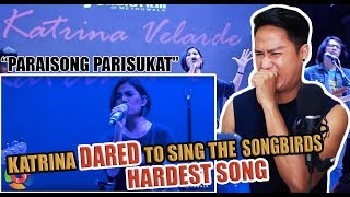 SINGER REACTS to Katrina Velarde  Paraisong Parisukat [upl. by Sungam308]