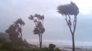 Isles of Scilly Storm At Porthcressa 14 February 2014 [upl. by Alur]