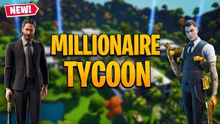 MILLIONAIRE TYCOON  Fortnite Creative Code  Trailer Fortnite Tycoon [upl. by Leon87]