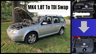 MK4 VW 18T to TDI Swap [upl. by Liddie]