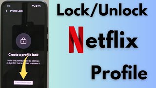 How to Lock Profile in Netflix Android  Set PIN to Lock Netflix Profile [upl. by Cacie]