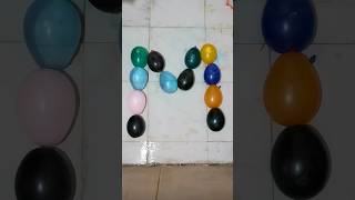 Watercolor balloons letter M ASMR popballoonshorts [upl. by Iadahs]