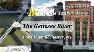 Along the Genesee River Rochester NY • 4k Drone Tour [upl. by Akemet]