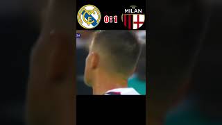 Real Madrid 🆚️ AC Milan 32 Match Highlights youtube football cr7 shorts [upl. by Aitnuahs]