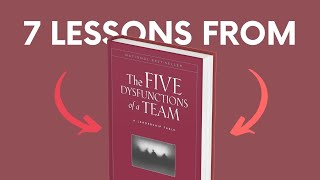 THE 5 DYSFUNCTIONS OF A TEAM by Patrick Lencioni Top 7 Lessons  Book Summary [upl. by Maite]