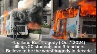 THailand bus Tragedy LPG gas type pla ang Bus at 50 Yrold na itoThailandnews popular viral [upl. by Innoc855]