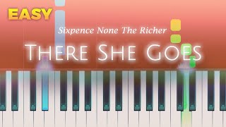 Sixpence None The Richer  There She Goes  EASY Piano TUTORIAL by Piano Fun Play [upl. by Macdonald]