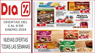 Ofertas supermercado DIA  Folleto DIA del 3 al 9 de enero 2024  Catálogo DIA 3 enero 2024 [upl. by Ayt]