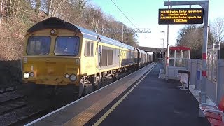 Trains at Apperley Bridge  15012016 [upl. by Yrod665]