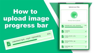 Vuejs  How to upload file with progress percent step by step [upl. by Ellehsat]